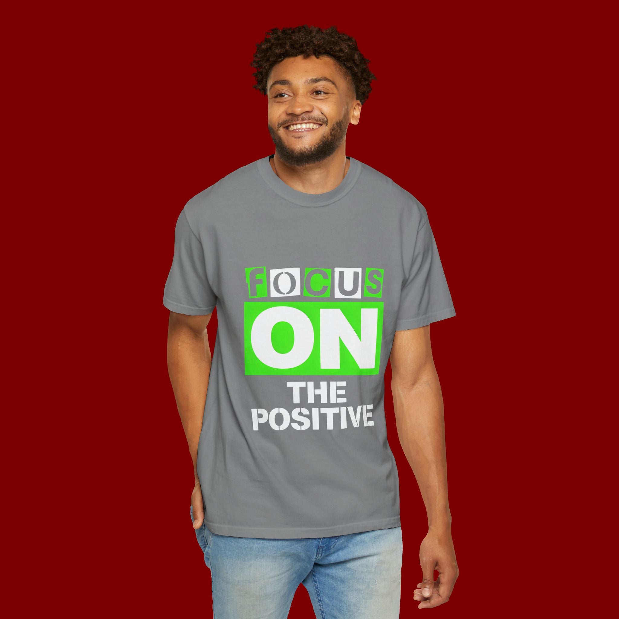 Focus On The Positive T-Shirt — Motivational Graphic Tee