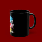 Motivational Black Mug – "No Fear No Limits No Excuses" Inspirational Coffee Cup (11oz/15oz)