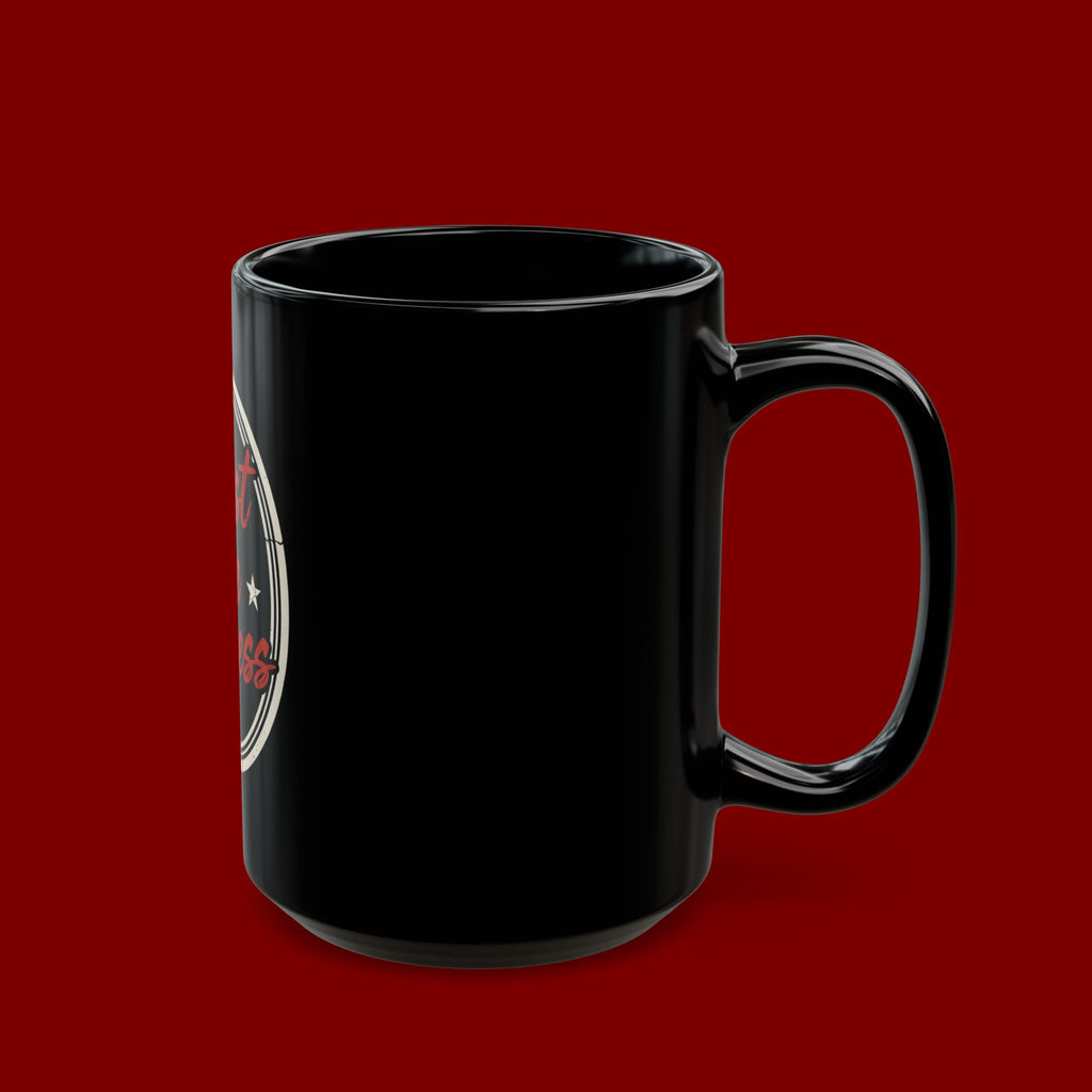Trust the Process Black Coffee Mug — Inspirational 11oz/15oz Ceramic