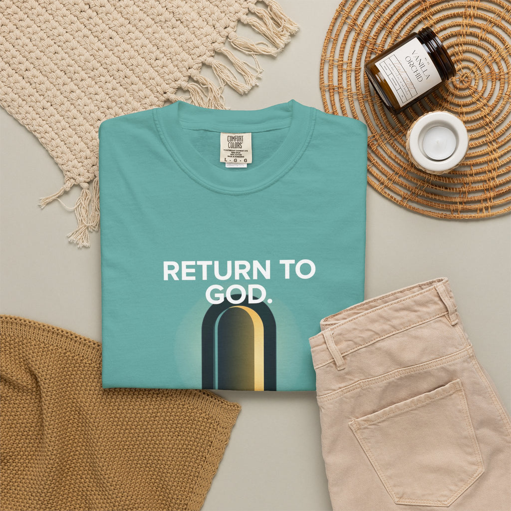 Mystic Doorway T-Shirt — Golden Arch Path Graphic Tee