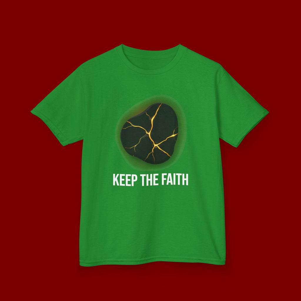 Keep The Faith Kids Tee — Kintsugi Stone Inspirational Children's T-Shirt