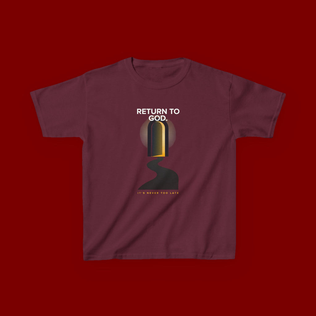 Kids T‑Shirt — "Return to God" Spiritual Graphic Tee