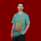 Trust God Lock T-Shirt — Christian Faith Tee “Trust God No Matter What”