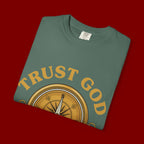 Trust God Compass T-Shirt — "Trust God No Matter What" Christian Faith Tee
