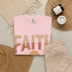 Faith Can Move Mountains T-Shirt — Retro Desert Inspirational Tee