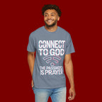 Connect to God T-Shirt — "The Password Is Prayer" Christian Faith Tee