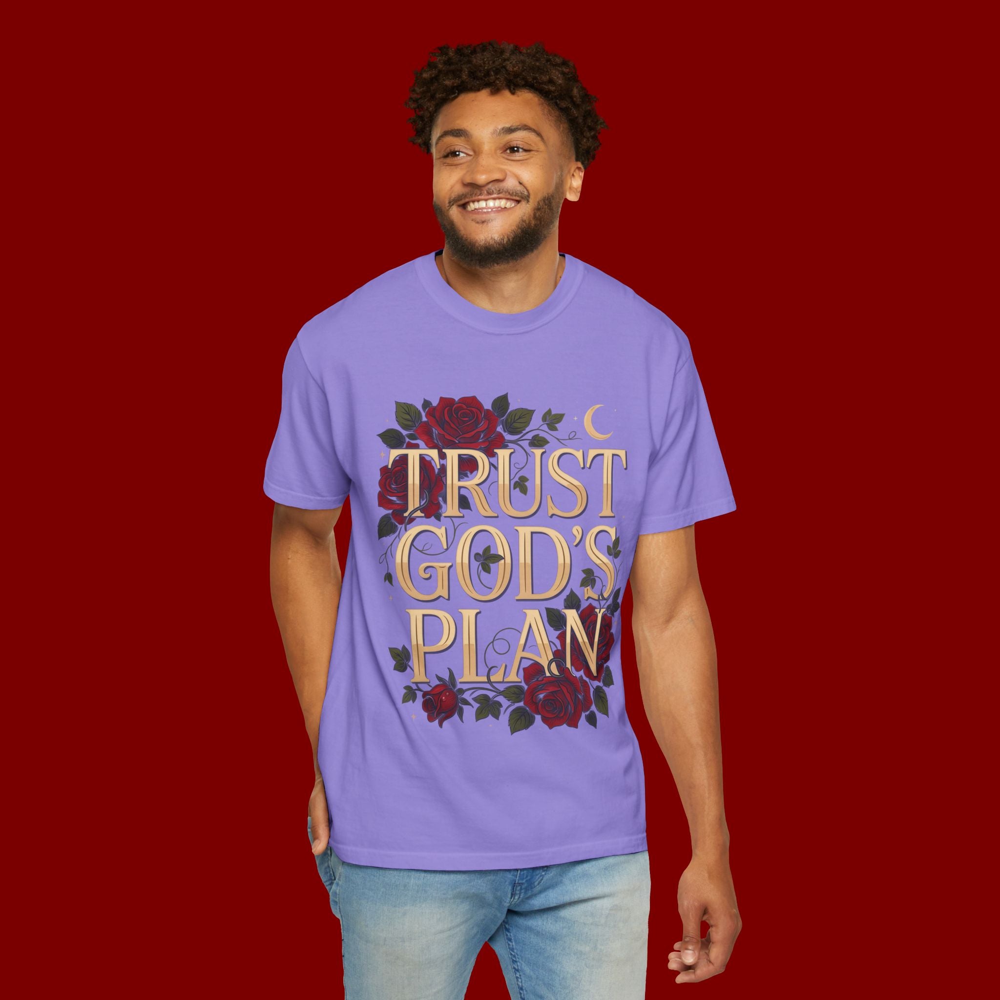 Trust God's Plan Floral T-Shirt — Inspirational Christian Tee