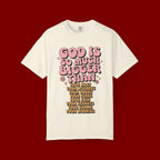 God Is So Much Bigger Tee — Retro Faith Graphic T-Shirt