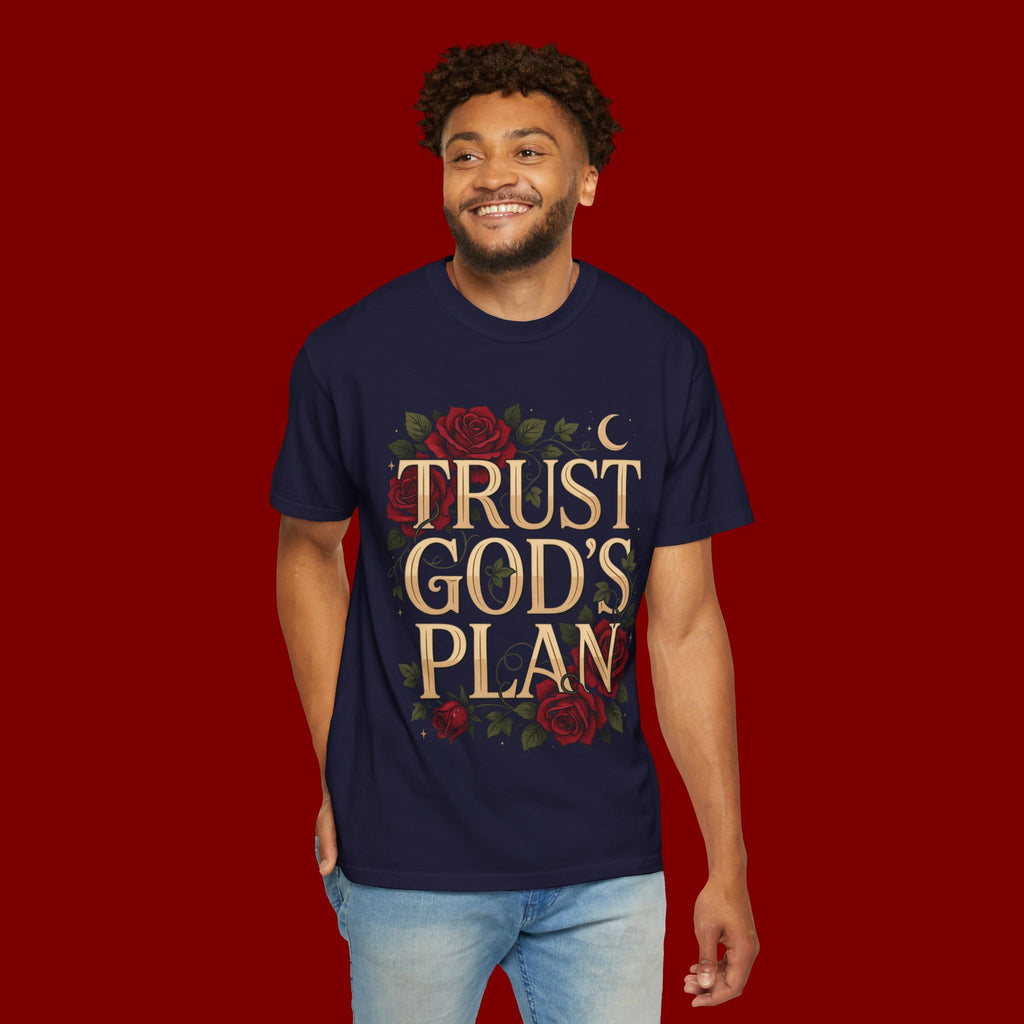 Trust God's Plan Floral T-Shirt — Inspirational Christian Tee