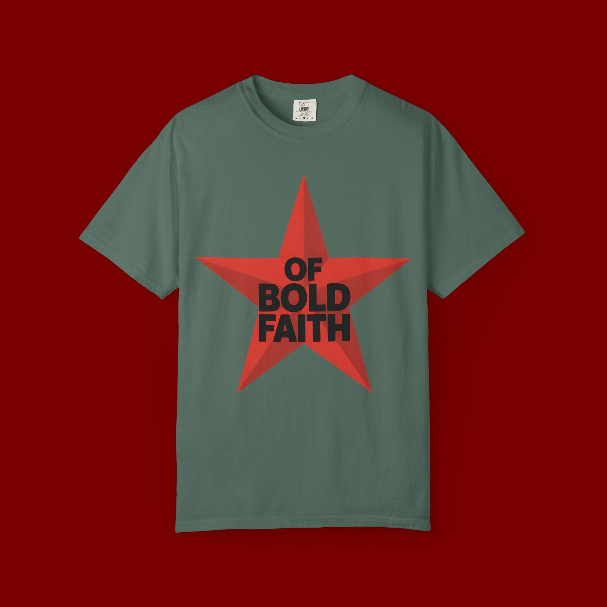 Bold Faith Star T-Shirt — "Of Bold Faith" Graphic Tee