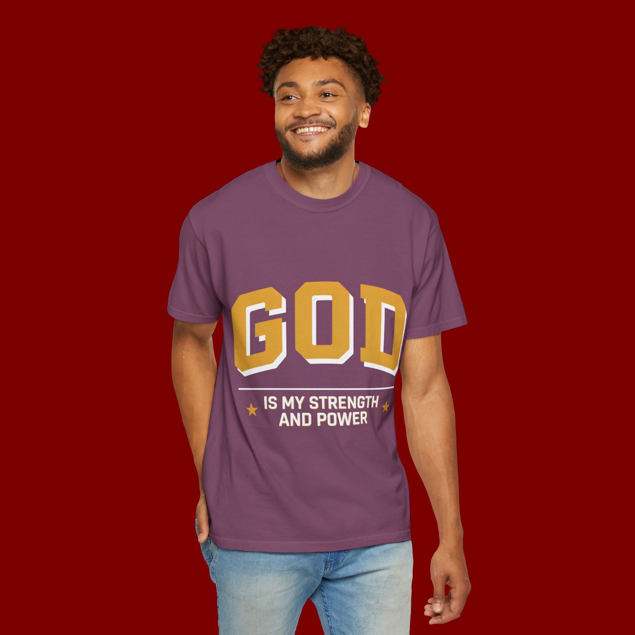 God Is My Strength T-Shirt — Faith Christian Graphic Tee