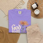God Will Always Make a Way T-Shirt — Inspirational Floral Christian Tee