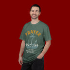 Prayer Anchor T-Shirt — "Prayer: The Most Powerful Weapon of a Believer" Christian Faith Tee