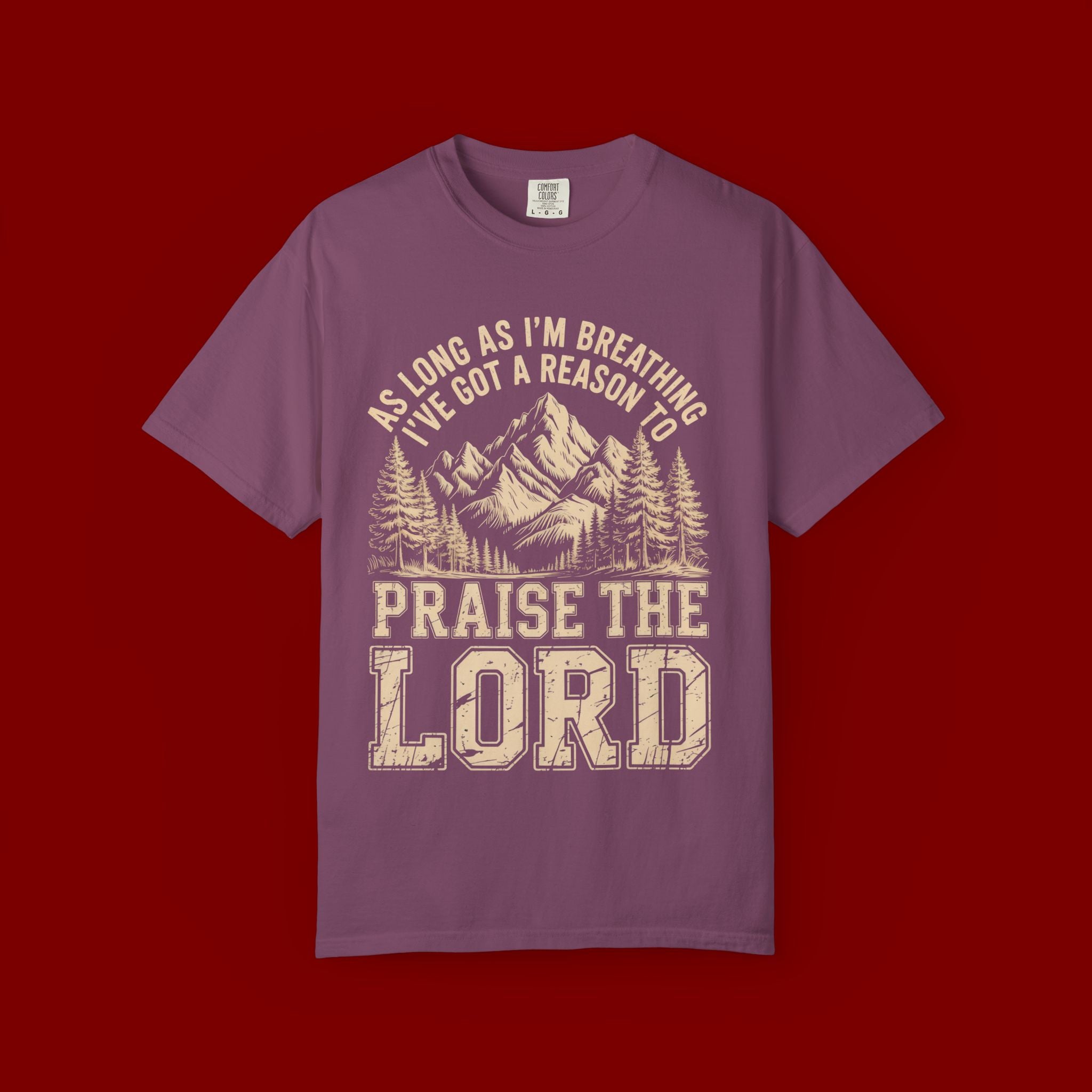 Praise the Lord Mountain T-Shirt — Christian Faith Outdoor Tee