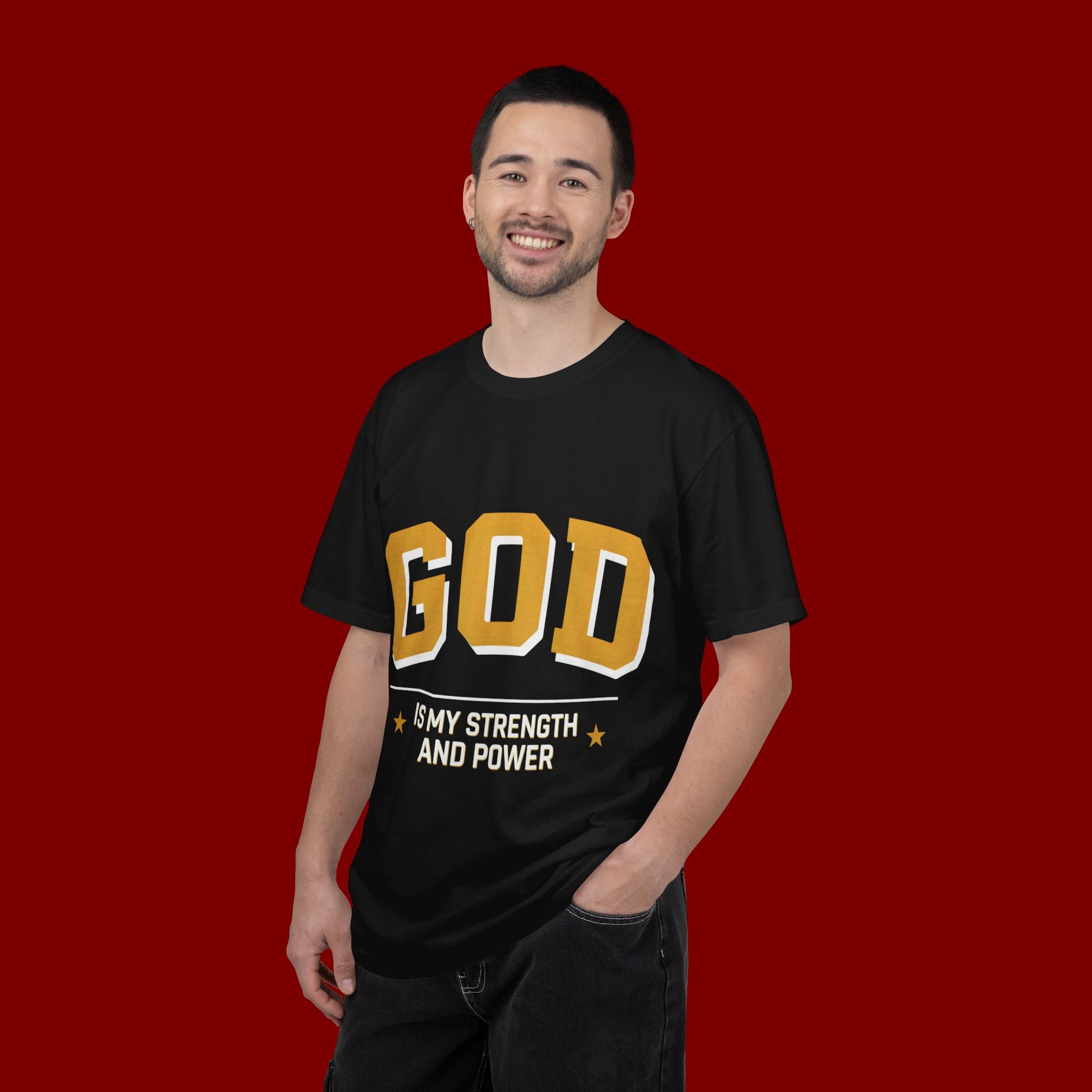 God Is My Strength T-Shirt — Faith Christian Graphic Tee
