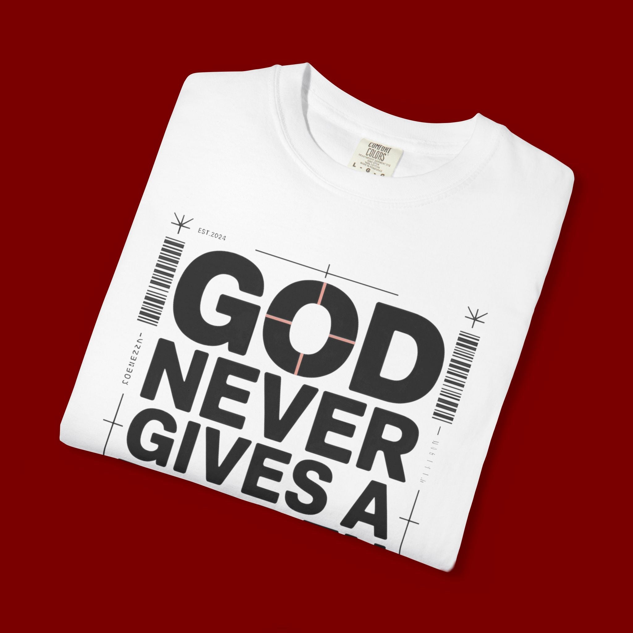 Christian Inspirational T-Shirt — "God Never Gives a Burden You Can't Bear" Motivational Tee