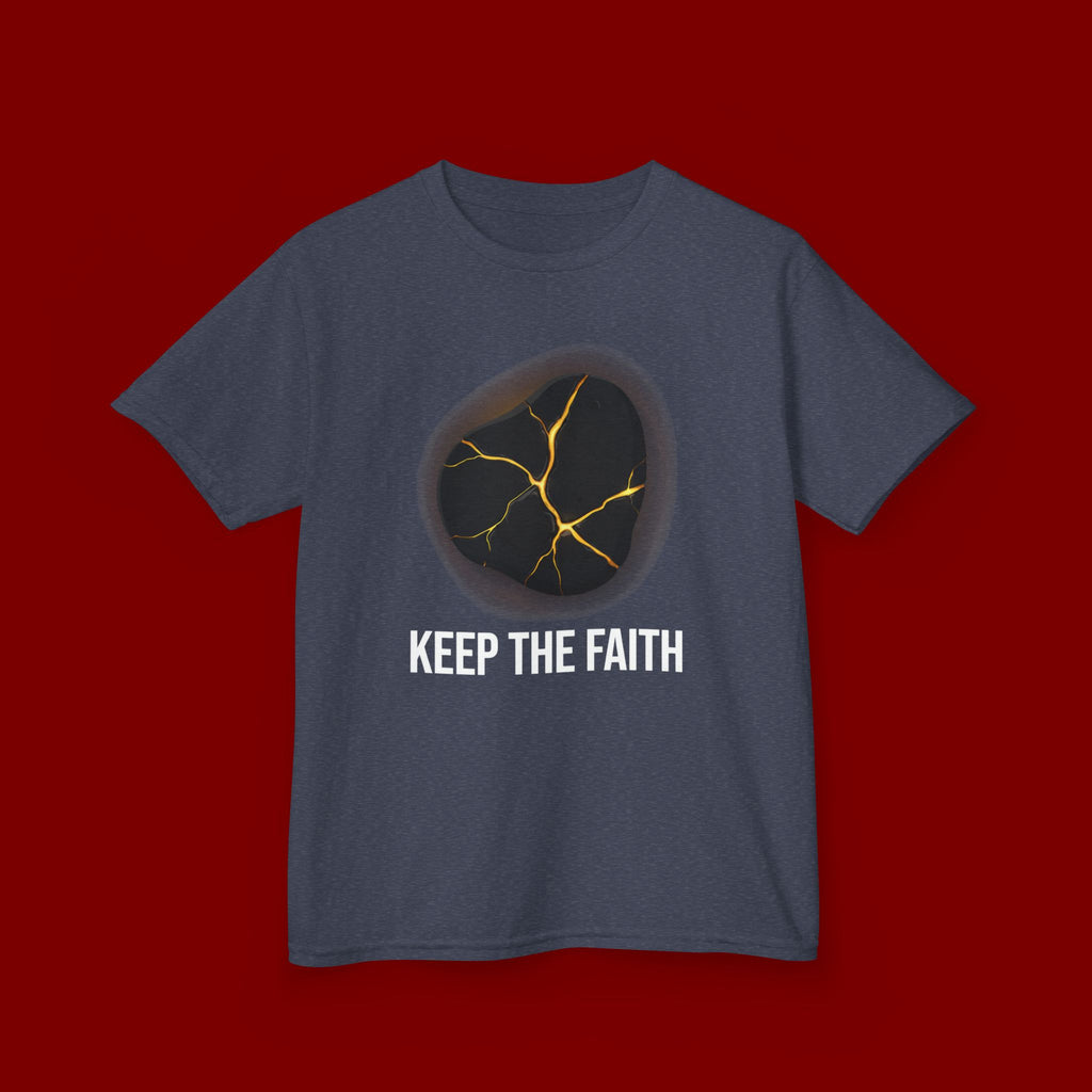 Keep The Faith Kids Tee — Kintsugi Stone Inspirational Children's T-Shirt