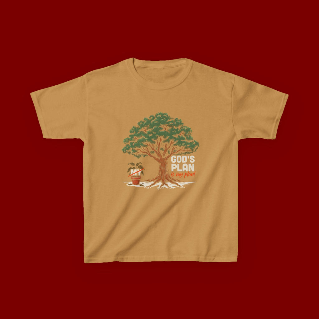 Kids Tee — Cute Tree & Plant Pot Illustration (“Grow Big, Little One”)
