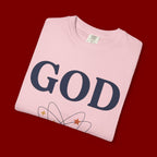 God Above All Things T-Shirt — Faith Graphic Tee with Cosmic Design