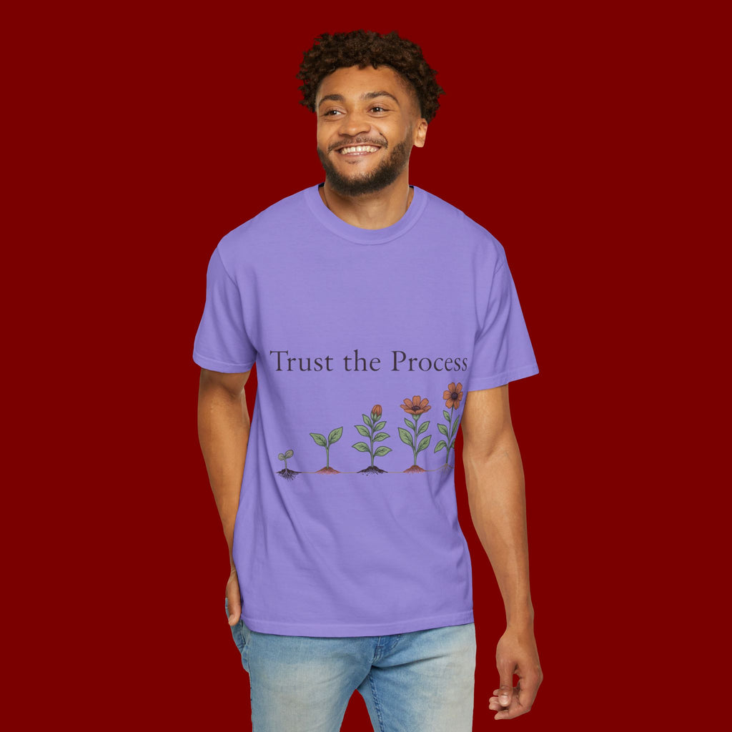 Trust the Process Floral T-Shirt — Growth Graphic Tee