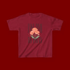 Kids Tee — "Take Time to Pray" Floral Christian Shirt