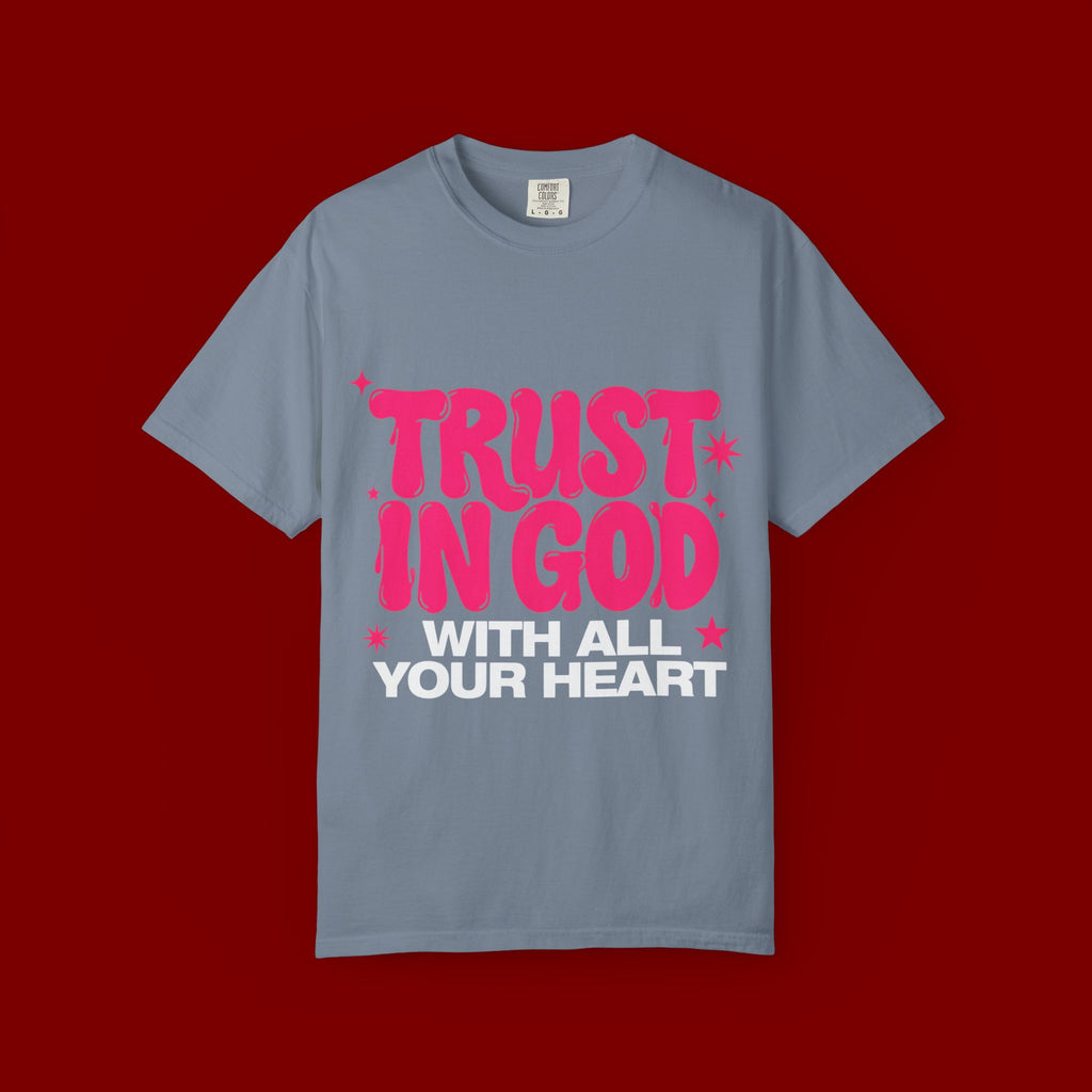 Trust in God T-Shirt — Retro Pink Faith Graphic Tee