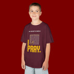 Kids Tee — "My Secret Is Simple: I Pray." Maze Faith T‑Shirt