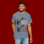 Faith On, Fear Off T-Shirt — Inspirational Christian Graphic Tee