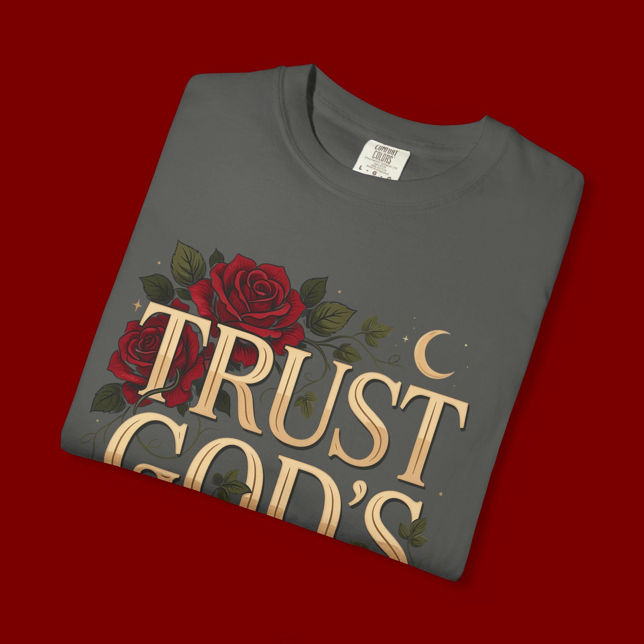Trust God's Plan Floral T-Shirt — Inspirational Christian Tee