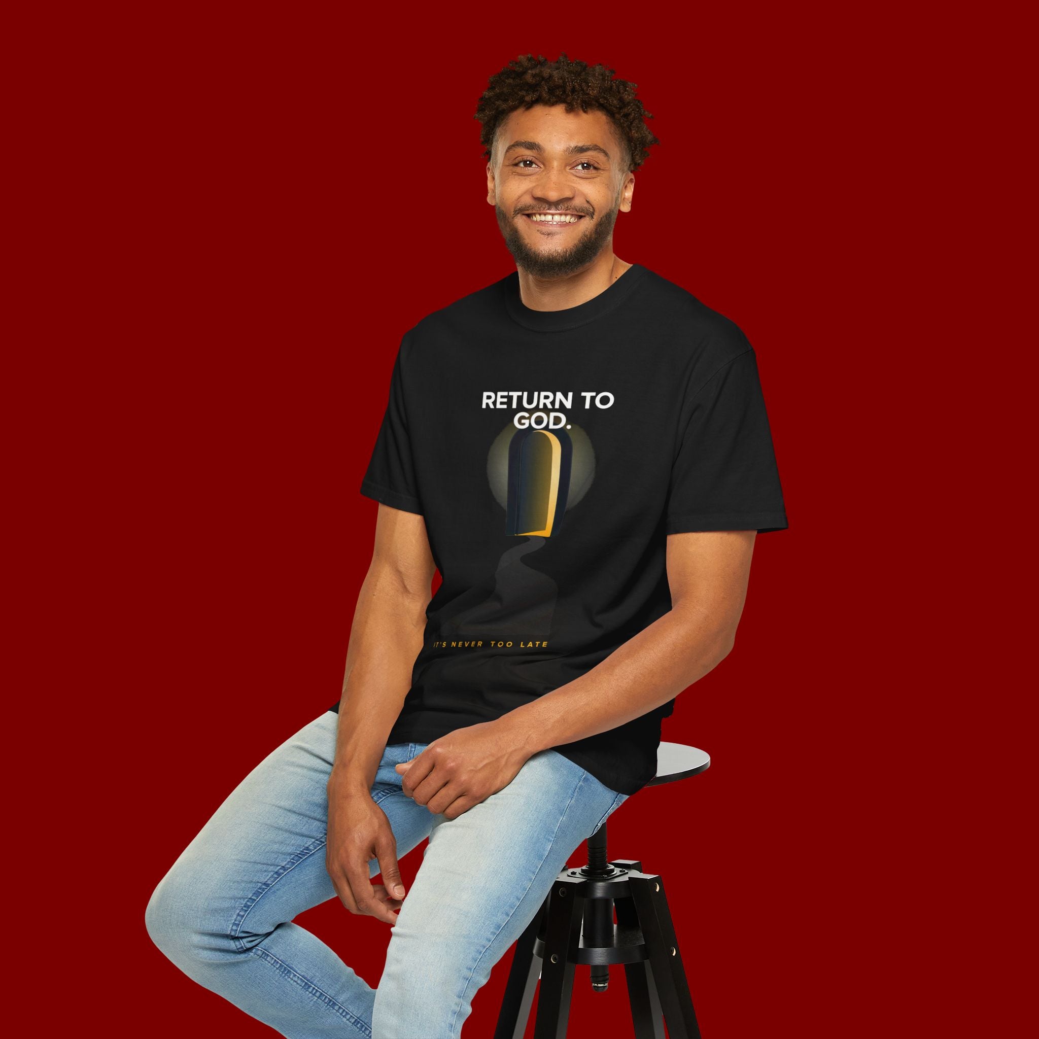 Mystic Doorway T-Shirt — Golden Arch Path Graphic Tee