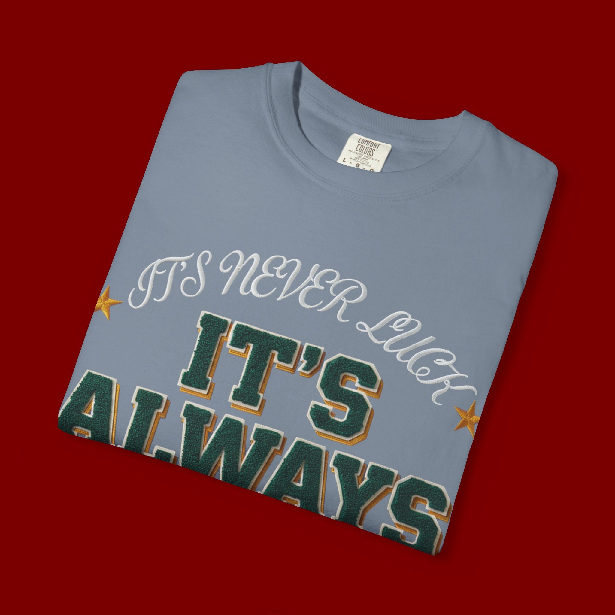 It’s Always God Graphic T-Shirt — Faith-Based Vintage Lettering Tee