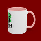 Accent Coffee Mug — "Fueled by Faith Not Fear" Inspirational Ceramic Mug (11/15 oz)