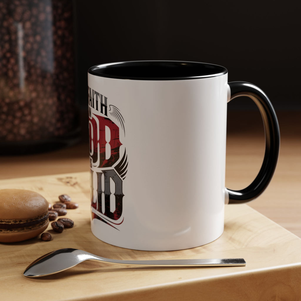 Faith Mug - "My Faith in God is Solid" Christian Coffee Cup (11/15oz)