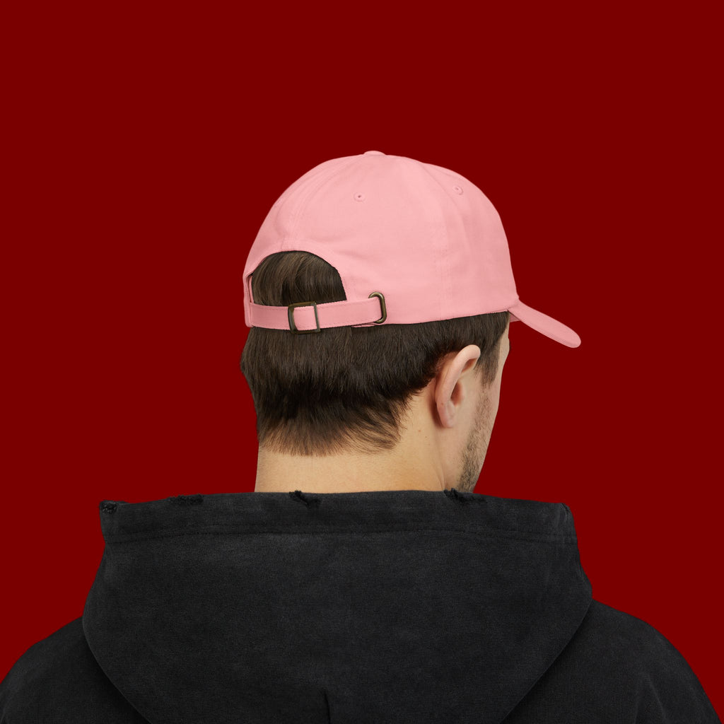 Dad Cap — Minimal Green Plant Drip Embroidered Hat