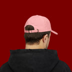 Dad Cap — Minimal Green Plant Drip Embroidered Hat