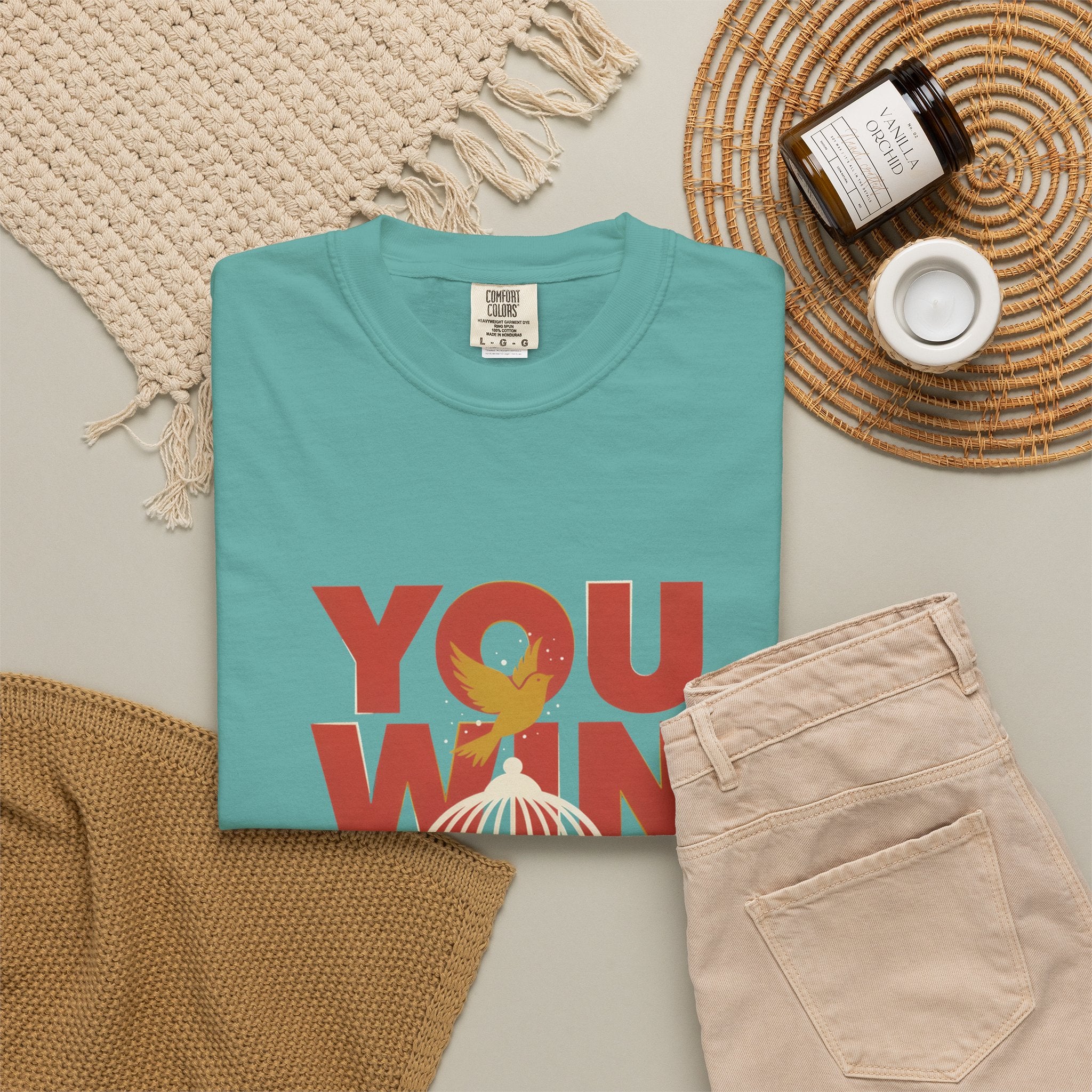T-Shirt — "You Win When You Pray" Inspirational Faith Graphic Tee