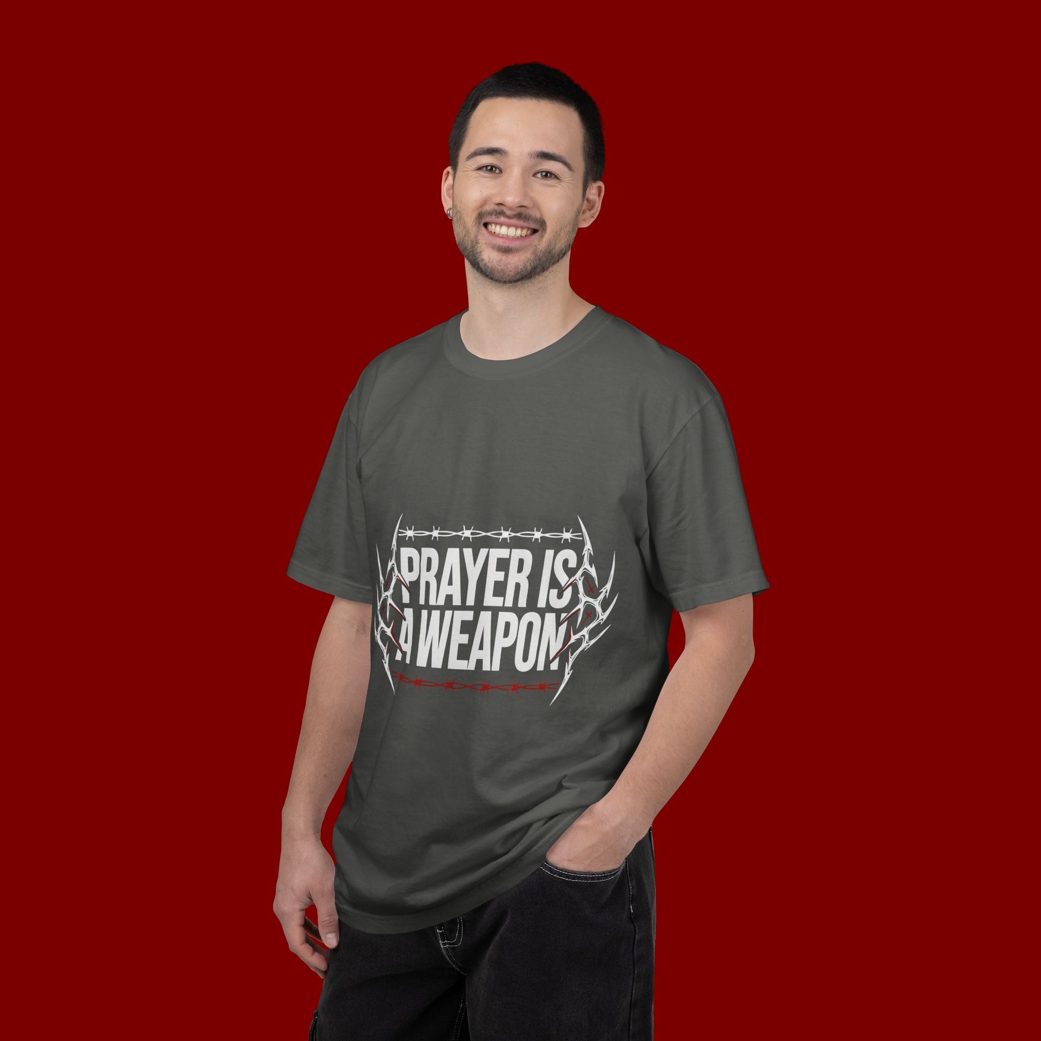 Prayer Is A Weapon T-Shirt — Christian Faith Graphic Tee