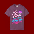 Faith T-Shirt — "My Faith in God Is Solid" Retro Graphic Tee