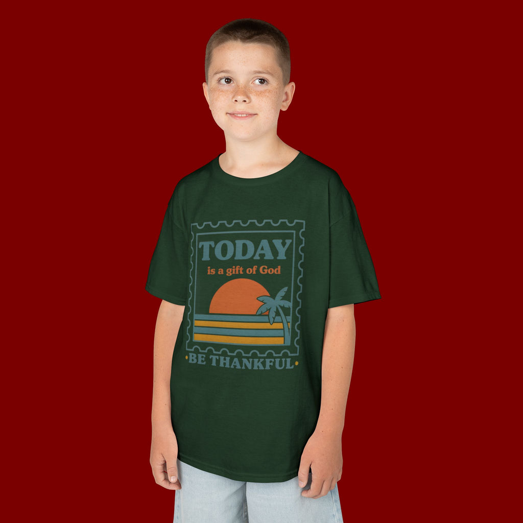 Kids 'Today Is a Gift of God - Be Thankful' Graphic Tee
