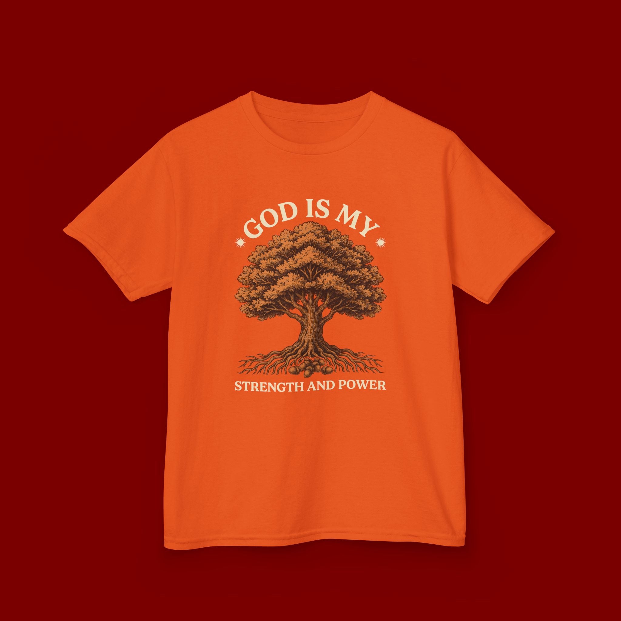 Autumn Oak Tree Kids T‑Shirt — Cozy Fall Nature Tee for Children