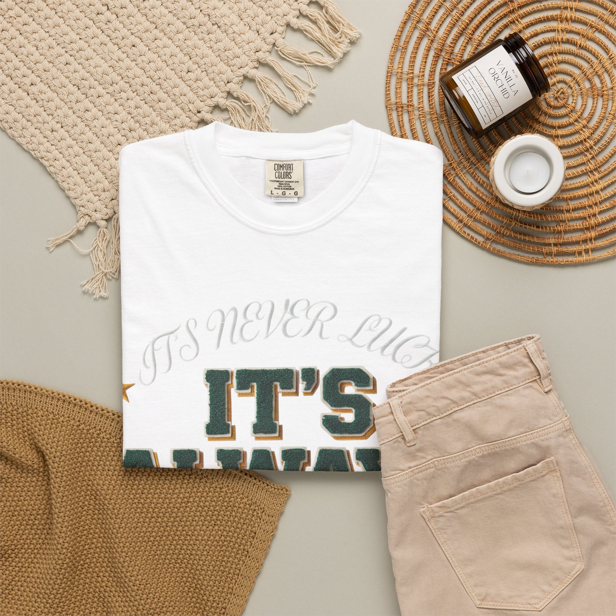 It’s Always God Graphic T-Shirt — Faith-Based Vintage Lettering Tee