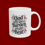 Ceramic Mug - 'Mama Bear' Cute Floral Coffee Cup (11oz & 15oz)