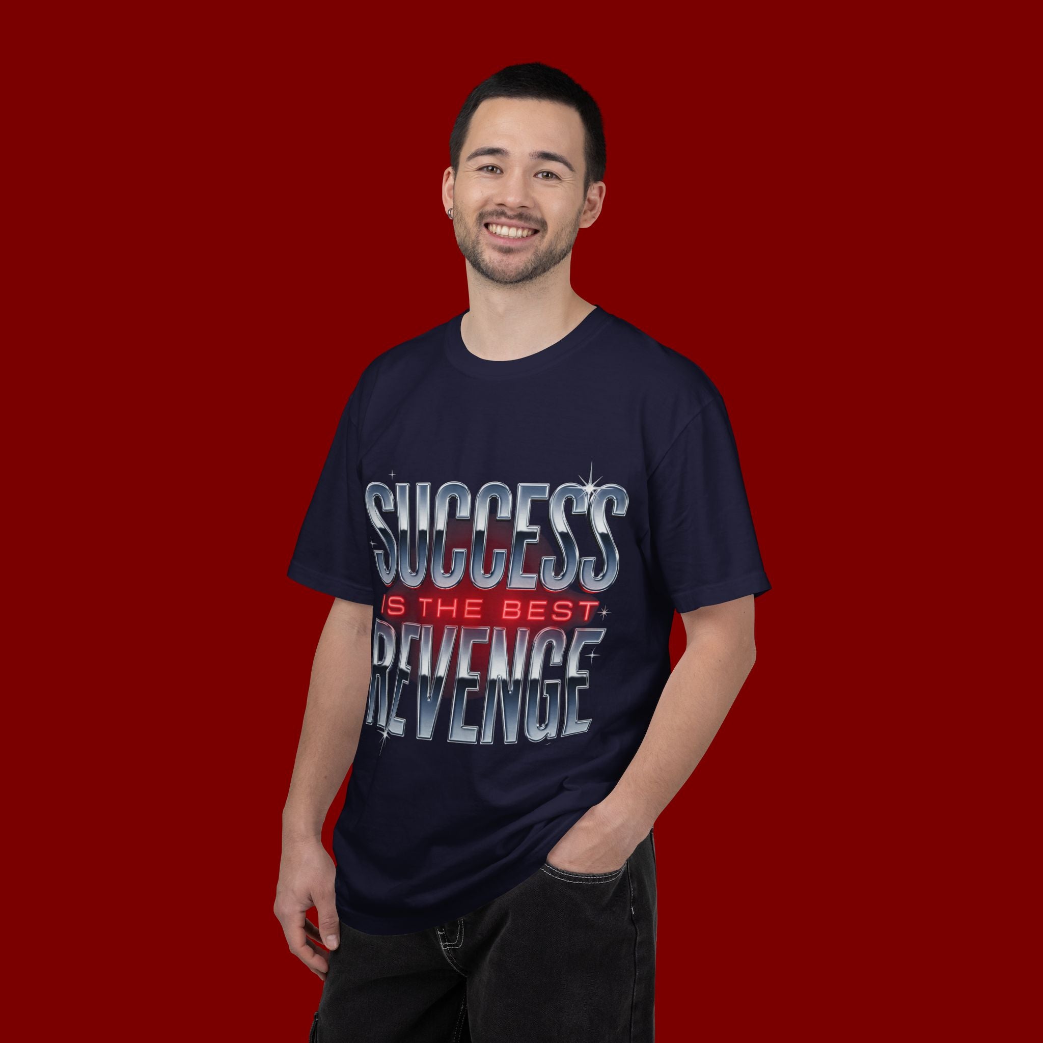 T-Shirt — "Success Is The Best Revenge" Motivational Graphic Tee