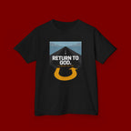 Kids Tee - "Return to God" Roadway Graphic Religious Youth Shirt