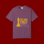 Put God First Chess King T-Shirt — Christian Faith Graphic Tee