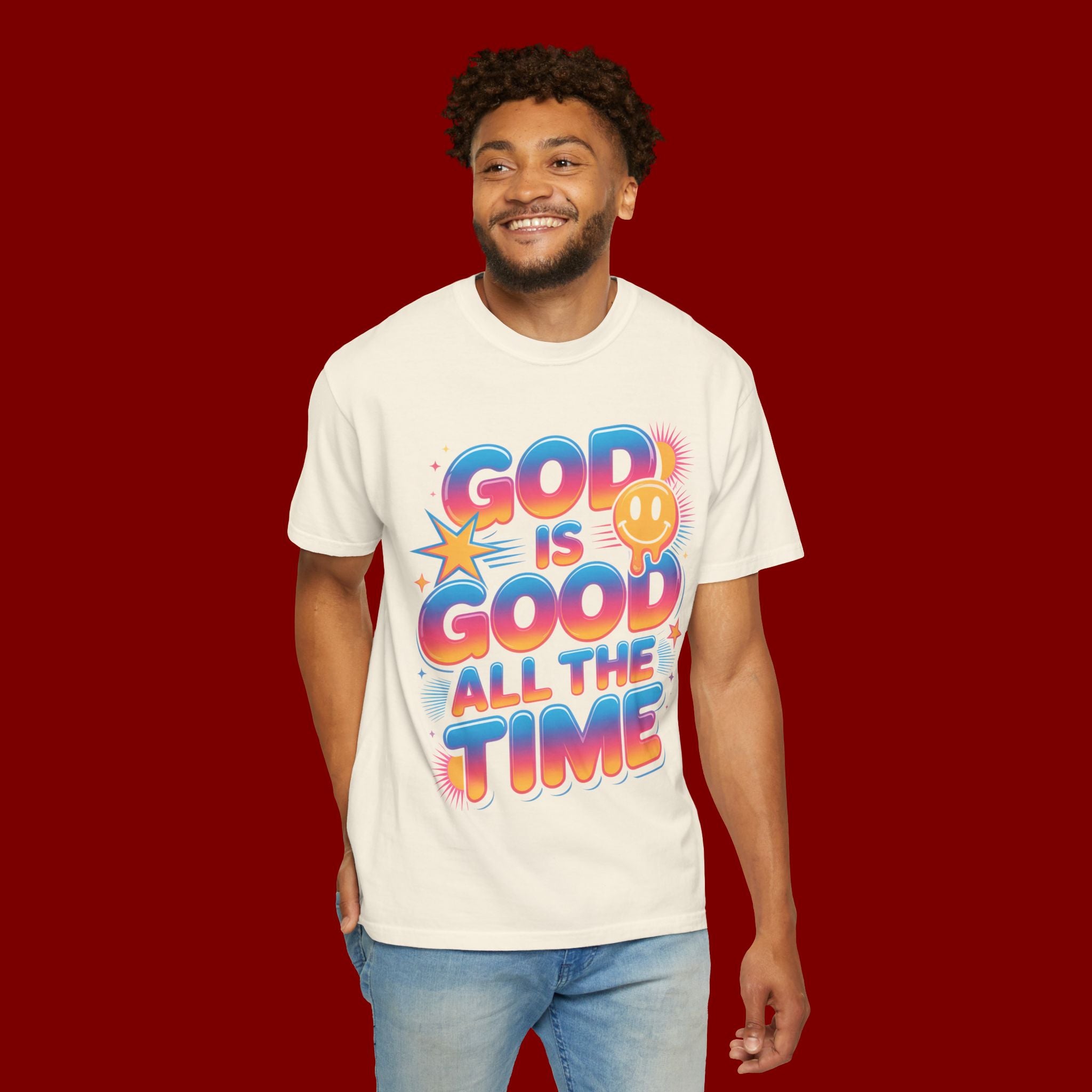 God Is Good All The Time T-Shirt — Positive Christian Graphic Tee