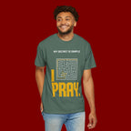 I Pray Maze T-Shirt — "My Secret Is Simple" Christian Faith Tee