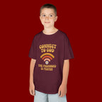 Kids Tee - "Connect to God" WiFi Prayer Graphic Shirt