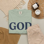 God Above All Things T-Shirt — Faith Graphic Tee with Cosmic Design
