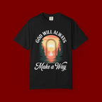 Make a Way Christian T-Shirt — 'God Will Always Make a Way' Sunset Faith Tee